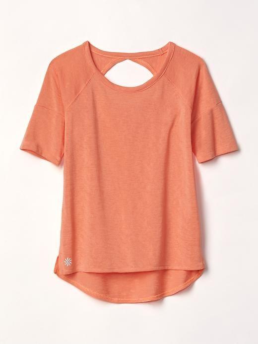 Athleta Got Your Back Tee Size L/12 - Melon Shock