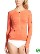 Athleta Womens Pacifica Upf Top 3.0 Size M Tall - Sunset Glow