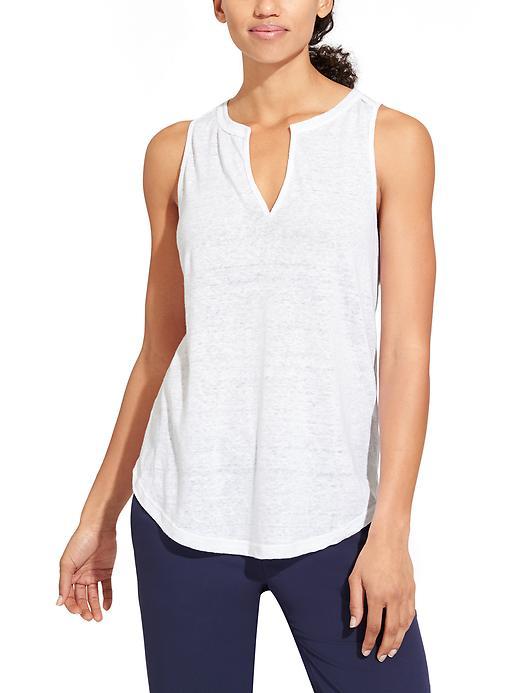 Athleta Womens Easy Newport Linen Tank Size Xl - Bright White