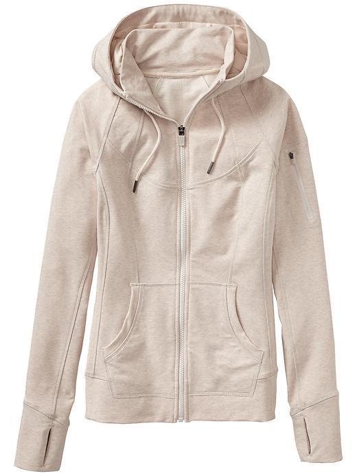 Athleta Womens Slub Strength Hoodie Size Xxs - Oatmeal Heather