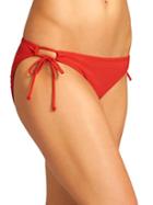Athleta Womens Notsostring Bottom Size M - Saffron Red