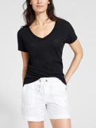 Athleta Womens Daily Tee 2.0 Size L Petite - Black