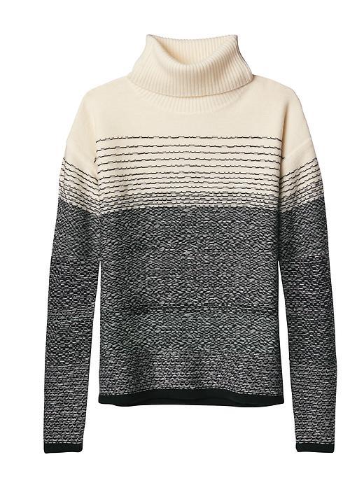Athleta Womens Merino Fireside Sweater Size M - Black/dove