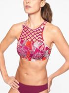 Athleta Womens Rio Macrame Bikini Top Clematis Size 40d/dd