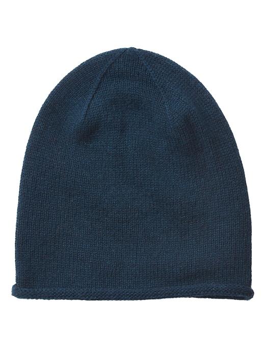 Athleta Womens Wool Cashmere Beanie Dark Caribe Teal Size One Size