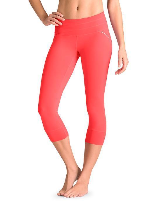 Athleta Womens Relay Capri Size L Petite - Coral Sizzle