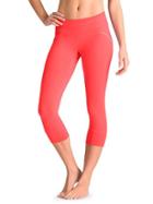 Athleta Womens Relay Capri Size L Petite - Coral Sizzle