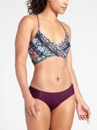 Athleta Womens Marrakesh Reversible Wrap Bikini Size L - Wild Bloom