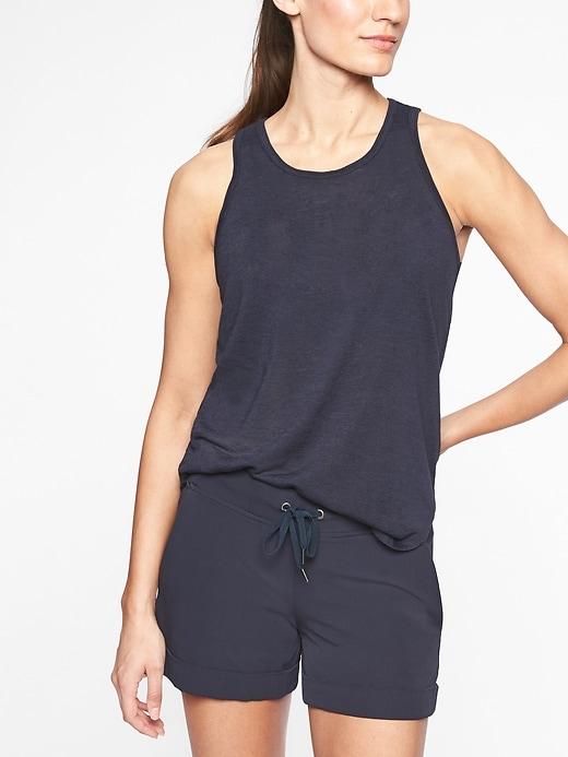 Athleta Womens Breezy Cutout Tank Navy Size Xxs