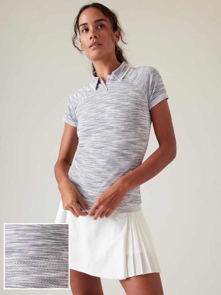 Momentum Seamless Polo Tee Space Dye