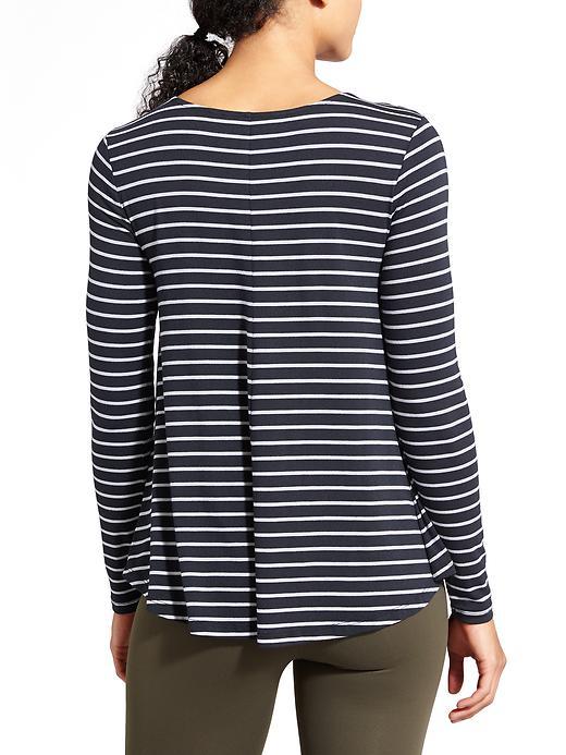 Athleta Womens Crossroad Top Size L - Black/slate Grey