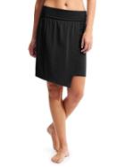 Athleta Womens Seaside Fold Over Skirt Size L - Black