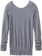 Athleta Womens Shimmer Top Size Xl - Cobblestone Grey