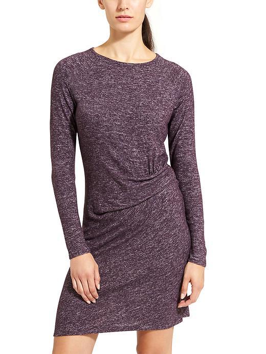 Athleta Womens Solitude Dress Size L Tall - Wild Raisin Heather