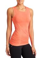 Athleta Womens Fastest Track Muscle Tank Size L - Cosmic Orange Heather