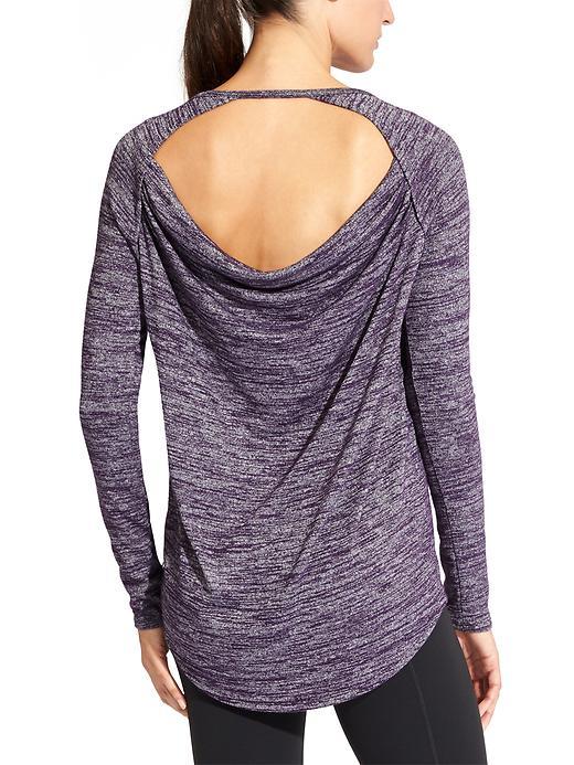 Athleta Womens Open Pose Top Size Xl - Purple Drama Heather