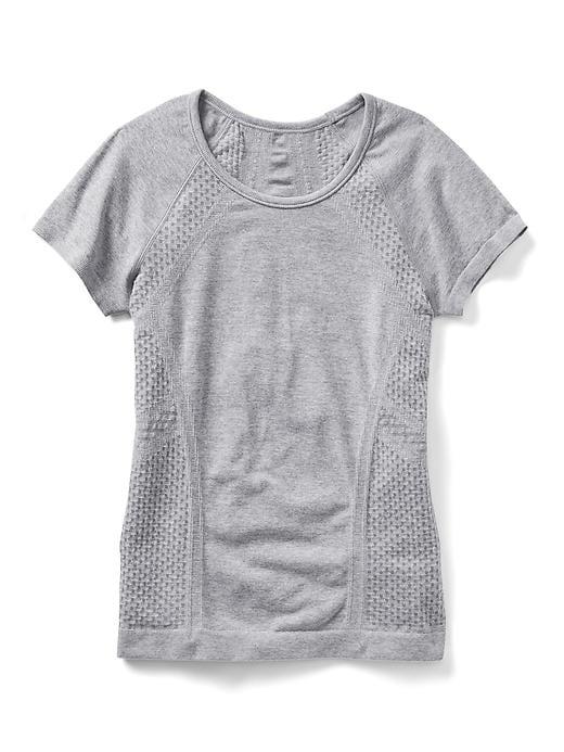 Athleta Dots Tracker Tee Size L/12 - Grey Heather