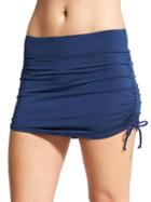 Athleta Womens Aqualuxe Side Scrunch Skirt Size L - Prussian Blue