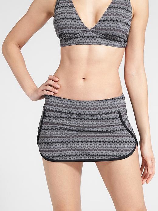 Athleta Womens Jacquard Kata Skirt Size L - Black