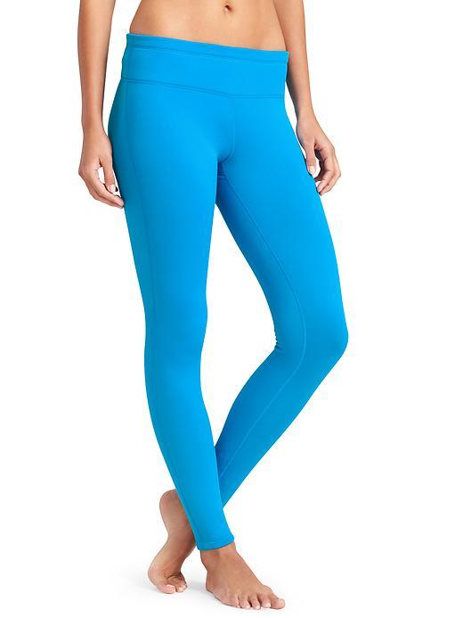 Athleta Womens Polartec Power Stretch 2 Tight Size L Tall - Sapphire