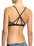 Athleta Womens Paddleout Space Dye Bikini Size M - Black Space Dye