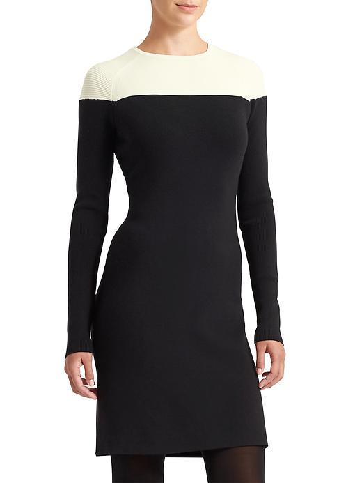 Athleta Womens Central Dress Size L - Black Colorblock