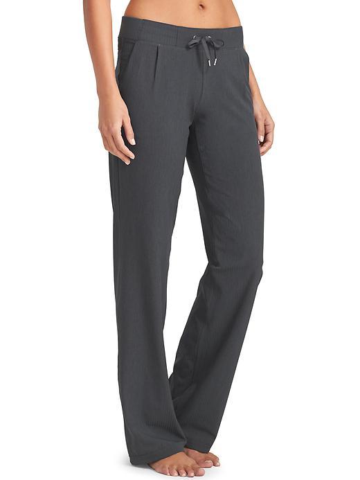 Athleta Womens Stripe Midtown Trouser Size 0 - Flint Grey