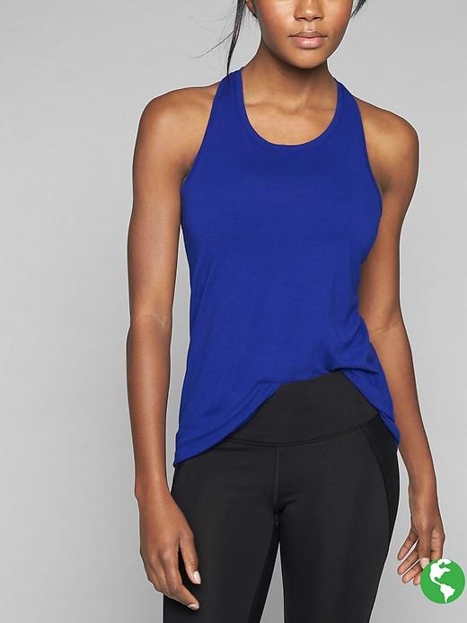 Athleta Womens Power Up Tank Size M Tall - Bodega Bay
