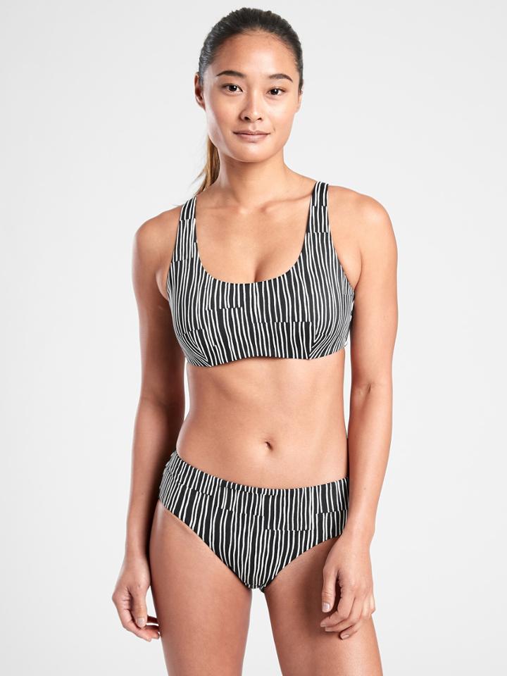 Bra Cup Scoop Printed Bikini Top