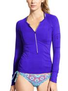 Athleta Womens Pacifica Upf Top 3.0 Size L Tall - Powerful Blue