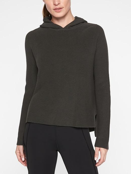Athleta Womens Rest Day Hoodie Sweater Arbor Olive Size L