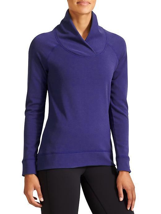 Athleta Womens Softtech Top Size L Tall - Sapphire Heather