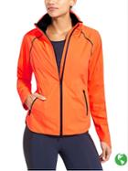 Athleta Womens Rain Runner Jacket Size Xs - Red It Neon