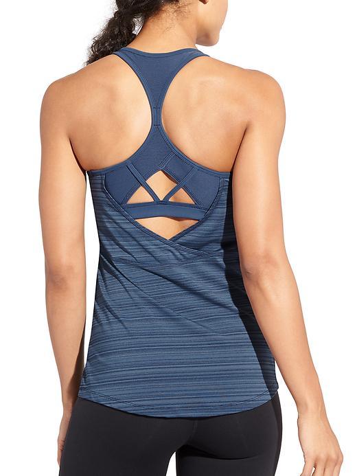 Athleta Womens Swift Reach &amp; Restore Tank Size L - Iron Blue