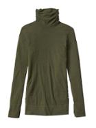 Athleta Womens Remarkawool Turtleneck Size L - Ancient Forest