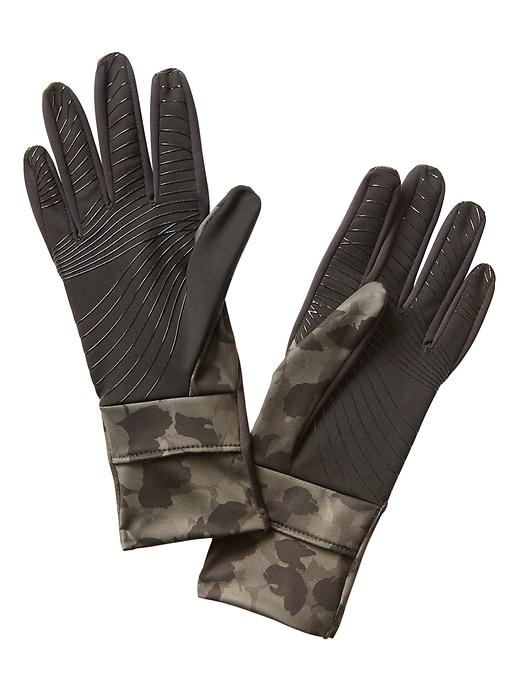 Athleta Womens Lightweight Run Glove Camo Floral Print Size S/m
