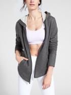 Athleta Womens Blissful Hoodie Size L - Charcoal Heather