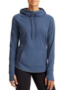 Athleta Womens Sentry Hoodie Sweatshirt Size L Tall - Iron Blue Heather