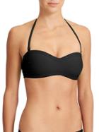 Athleta Womens Molded Bandeau Bikini Size L - Black