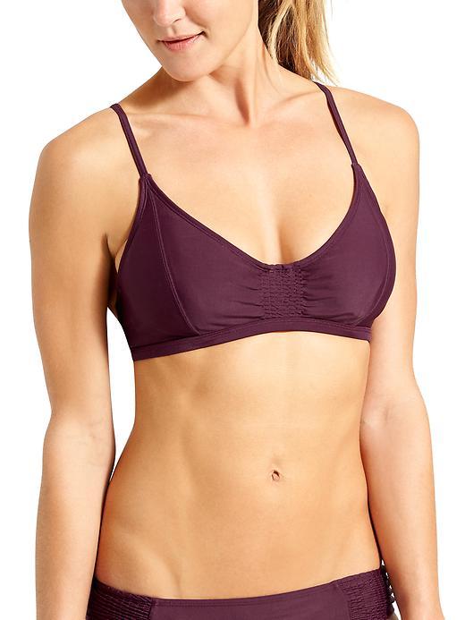 Athleta Womens Smocked Bikini Size 32d/dd - Wild Bloom