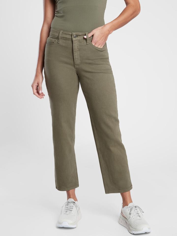 Flex Straight Crop Jean Pant