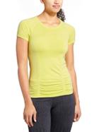 Athleta Womens Fastest Track Tee Size L - Chartreuse Heather