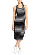 Athleta Womens Getaway Midi Dress Size L - Black/white