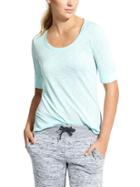 Athleta Womens Breezy Tee Size L - Blue Tint