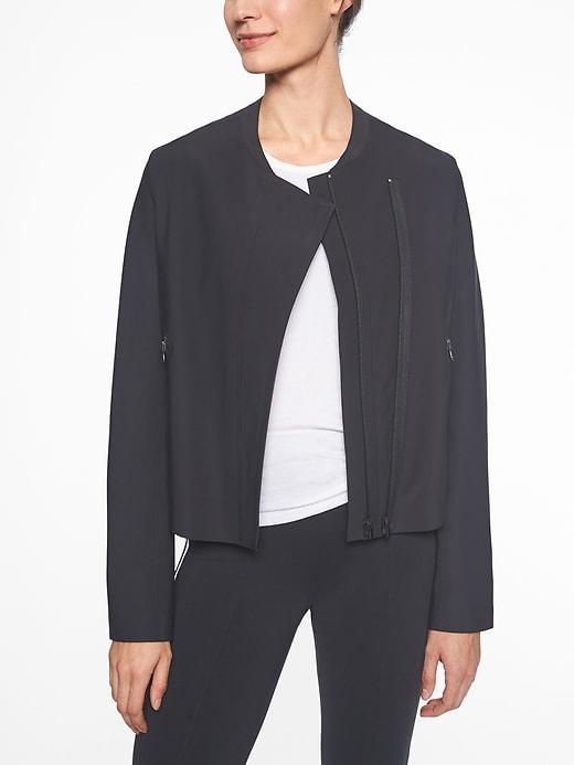 Athleta Womens Stellar Jacket Black Size L