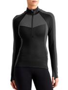 Athleta Womens Spotlight Half Zip Size L - Black