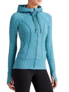 Athleta Womens Space Dye Strength Hoodie 2 Size 1x Plus - Flash Blue Space Dye