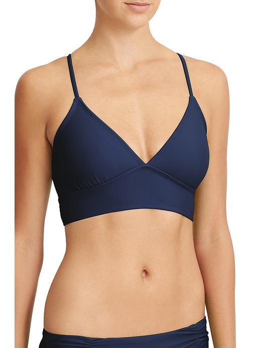 Athleta Womens Strappy Bikini Size L - Dress Blue