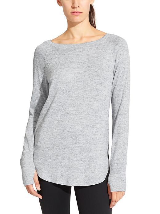 Athleta Womens Pose Top Size M - Light Grey