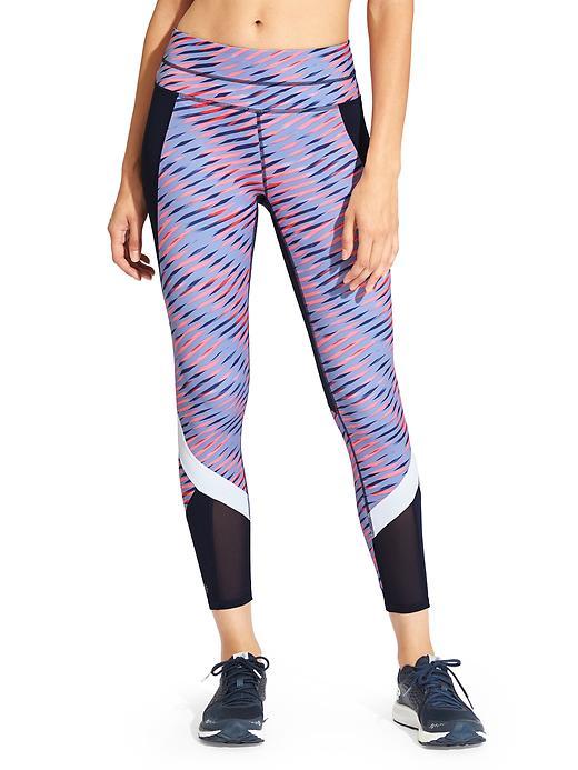 Athleta Womens Electra Sonar 7/8 Tight Size L Tall - Navy